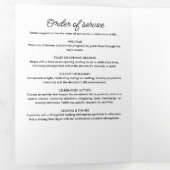 終身服務命令のお祝い 三つ折りプログラム (内部最初)