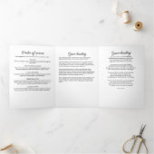 終身服務命令のお祝い 三つ折りプログラム (内部)