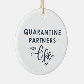 終身検疫パートナー |コロナウイルス(灰色) セラミックオーナメント (右)