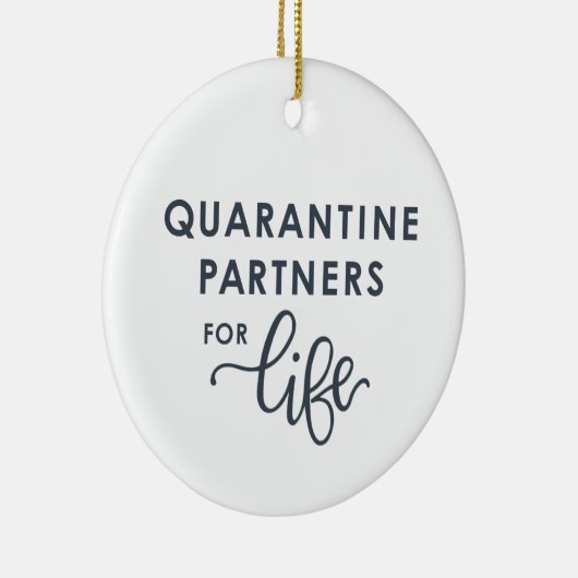 終身検疫パートナー |コロナウイルス(灰色) セラミックオーナメント (右)