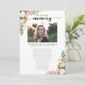 終身葬儀詩のお祝い 案内状 (スタンド正面)