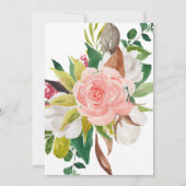 終身葬儀詩のお祝い 案内状 (裏面)