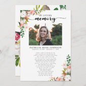 終身葬儀詩のお祝い 案内状 (正面/裏面)