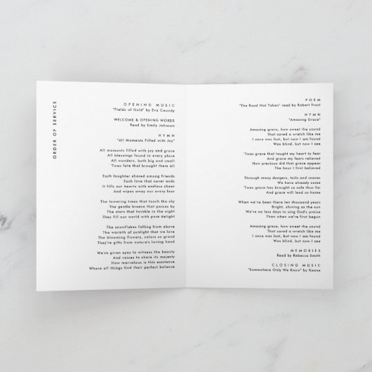 終身葬祭お祝い プログラム (内部)