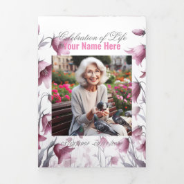 終身葬祭お祝い 三つ折り案内状