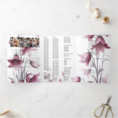 終身葬祭お祝い 三つ折り案内状 (内部)