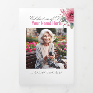 終身葬祭お祝い 三つ折り案内状