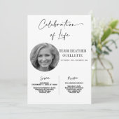 終身葬祭お祝い 招待状 (スタンド正面)
