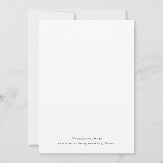 終身葬祭お祝い 招待状 (裏面)