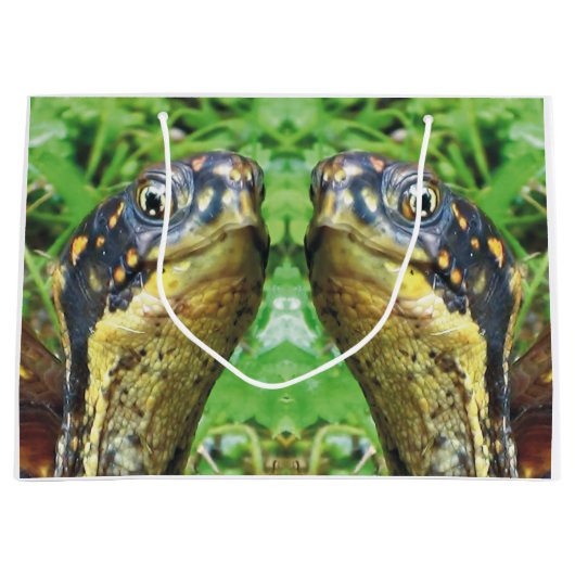 組のアメリカハコガメの友人のギフトバッグ ラージペーパーバッグ (正面)