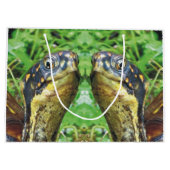 組のアメリカハコガメの友人のギフトバッグ ラージペーパーバッグ (裏面)