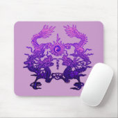 組のギフトおよび服装の紫色のドラゴン マウスパッド (マウス)