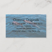 組のバンドウイルカの名刺のテンプレート 名刺 (裏面)