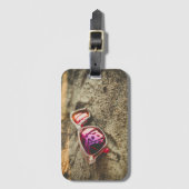 組のビーチの流行のサングラス ラゲッジタグ (正面縦)