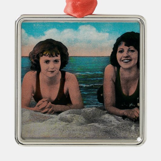 組のビーチ、海公園の女王 メタルオーナメント (正面)