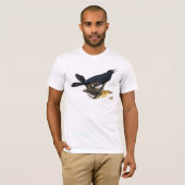 組のボート後につかれたGrackles Tシャツ (正面フル)