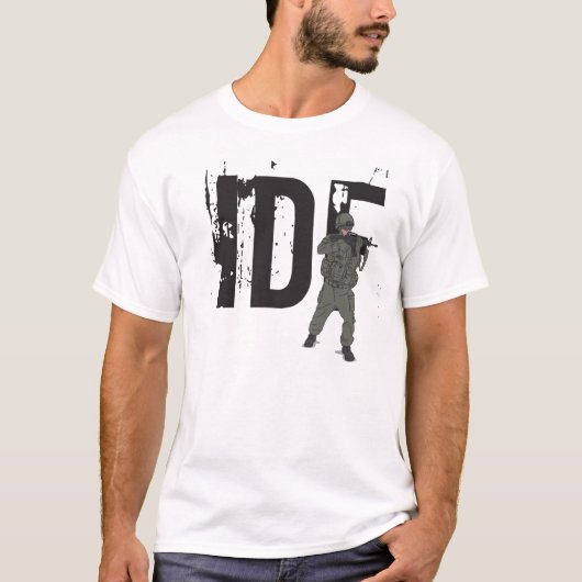 組のラベルが付いているイスラエル国防軍 Tシャツ (正面)
