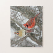 組の北の（鳥）ショウジョウコウカンチョウ ジグソーパズル (縦)