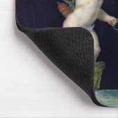 組の白鳥(パネルの油)導かれているキューピッド マウスパッド (コーナー)