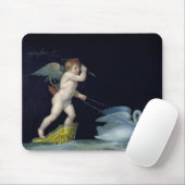 組の白鳥(パネルの油)導かれているキューピッド マウスパッド (マウス)