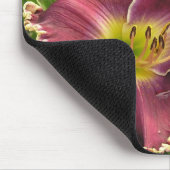 組の紫色のワスレグサのマウスパッド マウスパッド (コーナー)