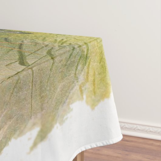 組の草が茂った分野のリングのネックのキジ テーブルクロス (インサイチュ)