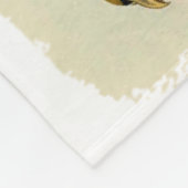 組の草が茂った分野のリングのネックのキジ フリースブランケット (角)