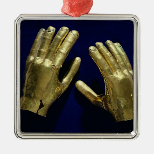 組の葬式は、ペルーから、c.200-c.800を渡します メタルオーナメント (正面)