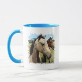 組の馬のコーヒー・マグ マグカップ (左)