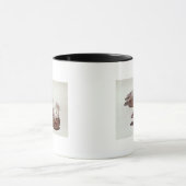 組の(犬)スタッフォード陶器の深皿 マグカップ (中央)
