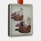 組の（犬）スタッフォード陶器の深皿 メタルオーナメント (右)