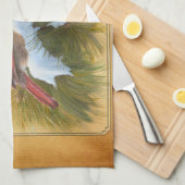 組の(鳥)ショウジョウコウカンチョウ キッチンタオル (四つ折り)