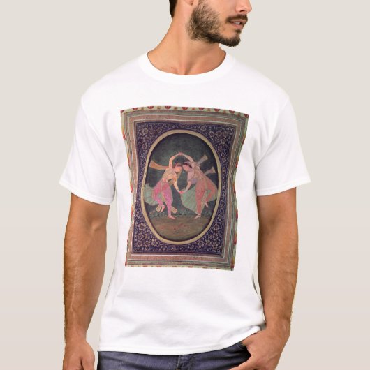 組のKathakを行っているダンサー Tシャツ (正面)