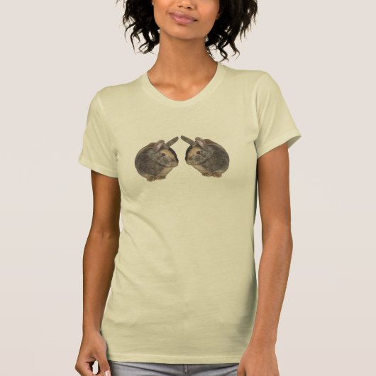 組のTシャツのウサギ Tシャツ (正面)