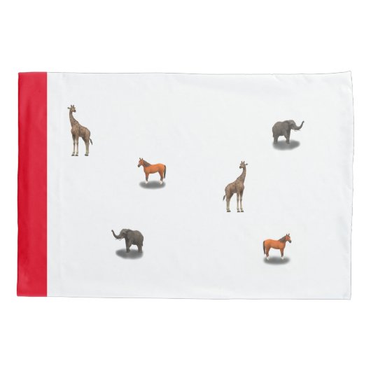 組みパーソナライズされた合わせ動物枕ケース 枕カバー (裏面)