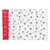 組みパーソナライズされた合わせ動物枕ケース 枕カバー (正面)