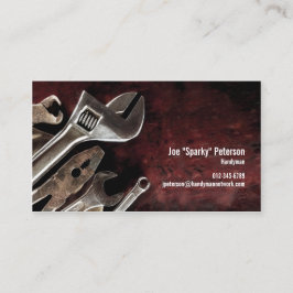 組み合わせツールMaroon Handyman Business Card 名刺