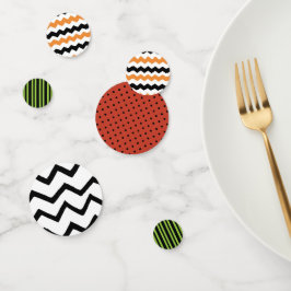 組み合わせハロウィーンパターンパーティーテーブルの装飾 コンフェッティ