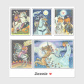 組み合わせヘッドレスホースマンホースウーマンハロウィーン シール (シート)