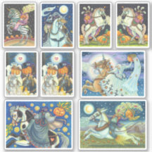 組み合わせヘッドレスホースマンホースウーマンハロウィーン