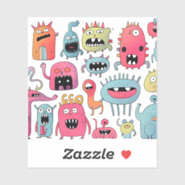 組み合わせモンスター姿 シール