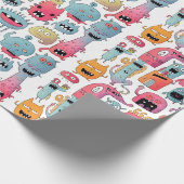 組み合わせモンスター姿 ラッピングペーパー (角)