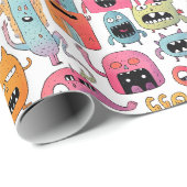 組み合わせモンスター姿 ラッピングペーパー (ロールコーナー)