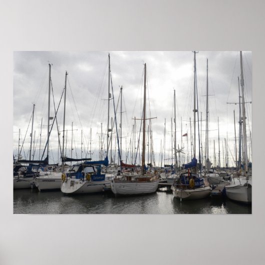 組み合わせヨット ポスター (正面)