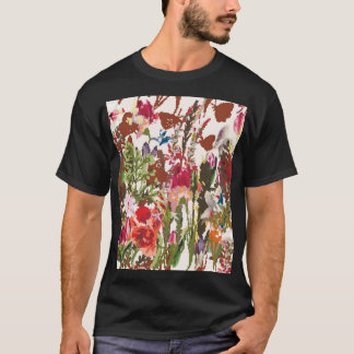 組み合わせ植物ヴィンテージアンサンブル Tシャツ