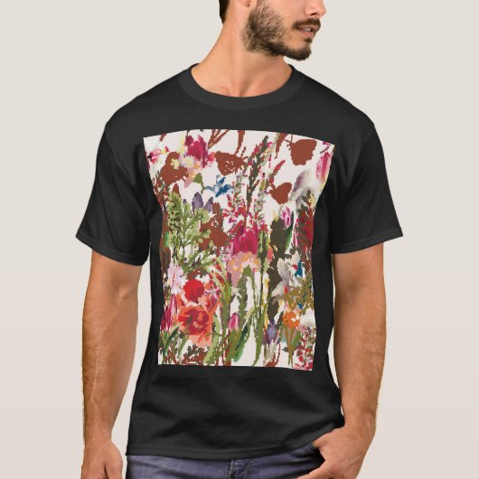 組み合わせ植物ヴィンテージアンサンブル Tシャツ (正面)