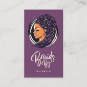 組み合わせ美容師モダンQRコード 名刺 (正面)