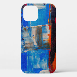 組み合わせ色の抽象芸術絵画: iPhone 12ケース