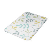 組み合わせ離れたの大きなパターンの色のミックスを白に バスマット (アングル)