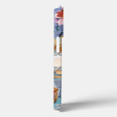 組み合わせ3D花、ダイヤモンドフレームカスタム Case-Mate iPhoneケース (裏面 / 右)